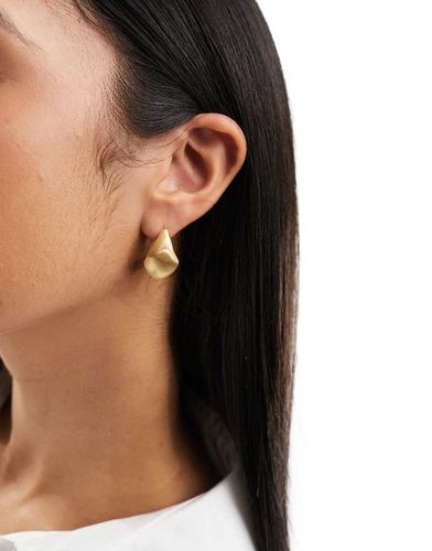 Boucles d'oreilles clous effet fondu brossé - Asos Design - Modalova