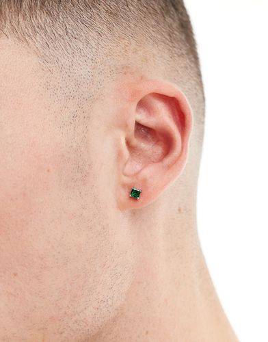Boucles d'oreilles avec cristaux verts - Asos Design - Modalova