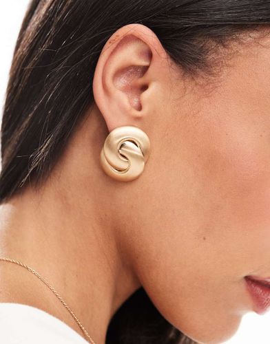 Boucles d'oreilles avec double détail circulaire - Asos Design - Modalova