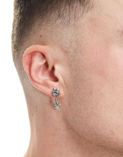 Boucles d'oreilles rose en acier inoxydable - poli - Asos Design - Modalova