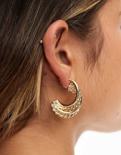 Boucles d'oreilles texturées - Asos Design - Modalova