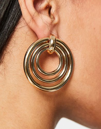 Boucles d'oreilles tubulaires avec pendants à maillons - ASOS DESIGN - Modalova