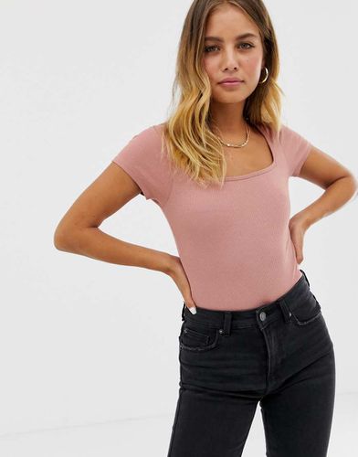 Body à mancherons avec encolure carrée - Asos Design - Modalova