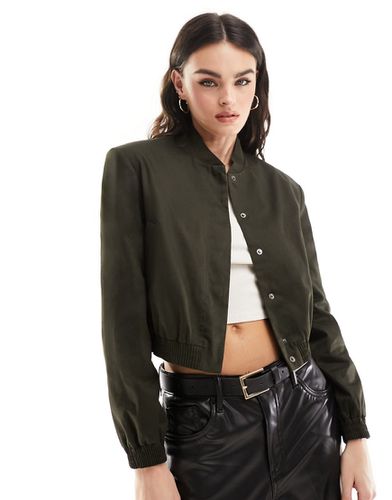 Bomber ajusté à épaulettes - Kaki - Asos Design - Modalova