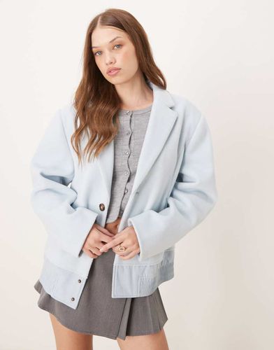 Bomber hybride effet divisé - Asos Design - Modalova