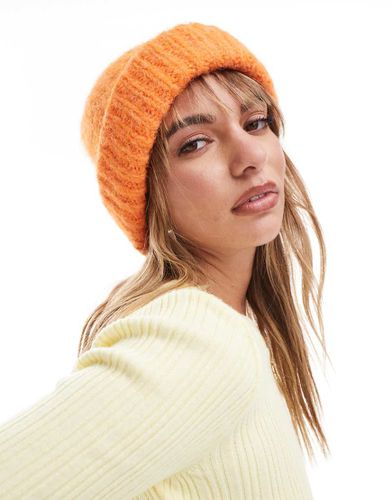 Bonnet en laine mélangée avec double revers - Asos Design - Modalova