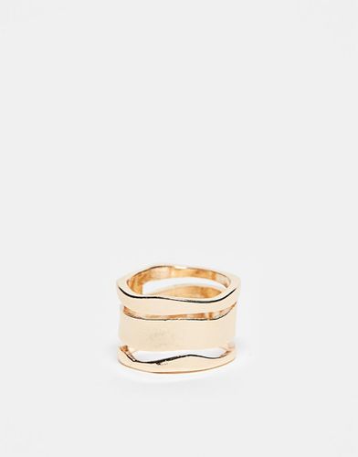 Bague effet superposé fondu - Asos Design - Modalova