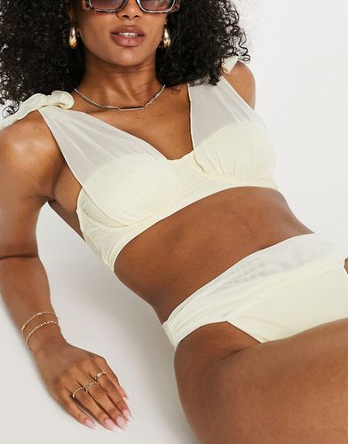Bikini à armatures en tulle avec bretelles nouées - Asos Design - Modalova
