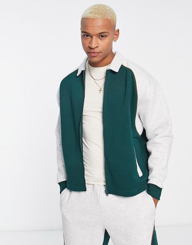 Blouson Harrington oversize d'ensemble en jersey - Vert - Asos Design - Modalova