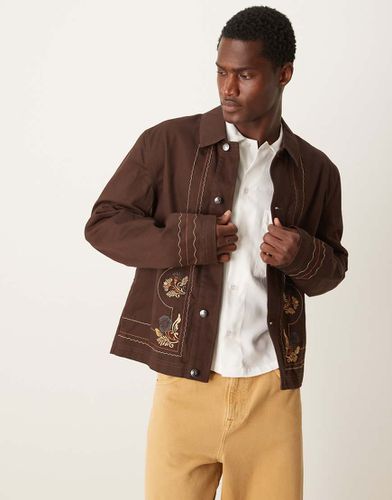 Blouson harrington brodé - Asos Design - Modalova