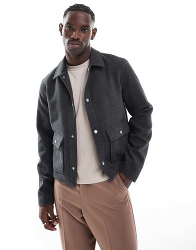 Blouson Harrington court aspect laine - Asos Design - Modalova