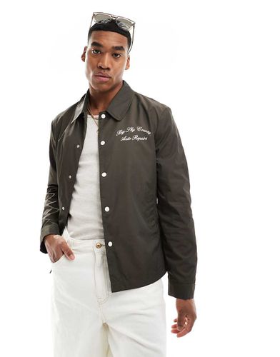 Blouson Harrington léger avec imprimé au dos - Asos Design - Modalova