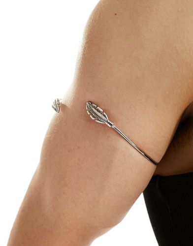 Bracelet manchette en forme de plumes - Asos Design - Modalova