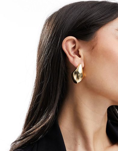 Grandes boucles d'oreilles effet fondu - Asos Design - Modalova