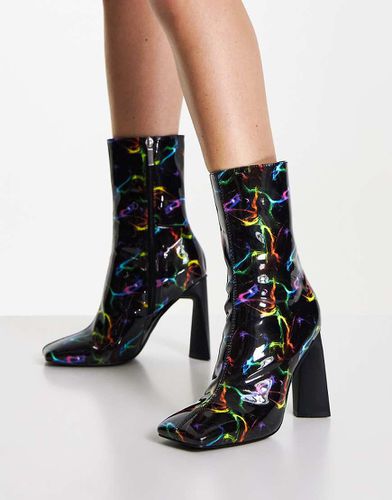 Eddie - Bottes à talon haut et bout carré - Asos Design - Modalova