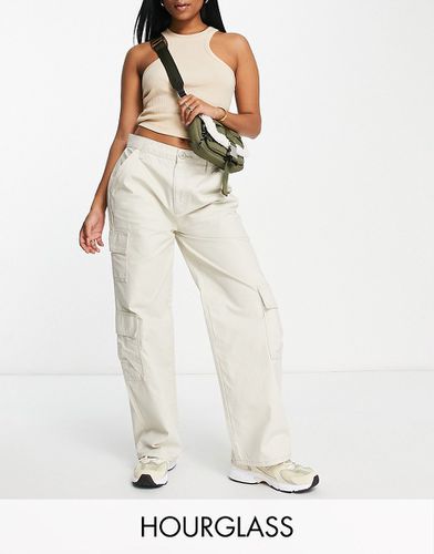 Hourglass - Pantalon cargo oversize avec plusieurs poches - Taupe - Asos Design - Modalova