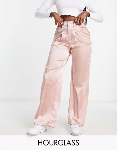 Hourglass - Pantalon dad ample en satin - Asos Design - Modalova