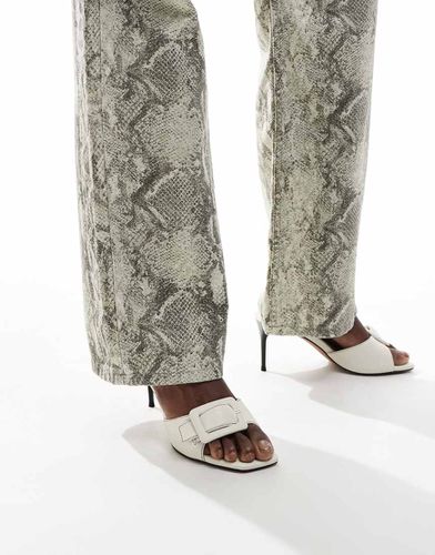 Hellish - Mules à talon mi-haut et détail boucle - Asos Design - Modalova