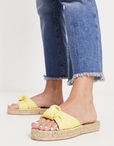 Jade - Mules style espadrilles avec détail naud - Asos Design - Modalova