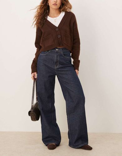 Jean baggy à taille haute - Indigo - Asos Design - Modalova