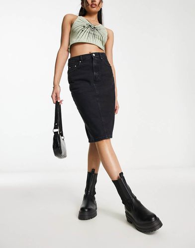 Jupe crayon en jean - Noir délavé - Asos Design - Modalova