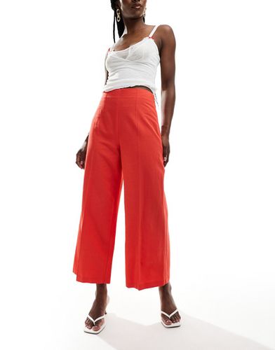 Jupe-culotte ajustée en lin - Asos Design - Modalova