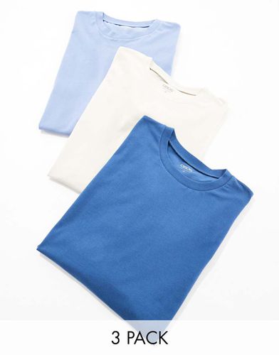 Lot de 3 t-shirts oversize - Différentes couleurs - Asos Design - Modalova