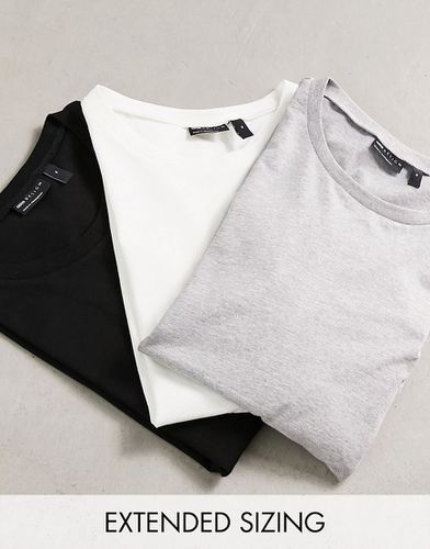 Lot de 3 t-shirts ras de cou à manches longues - Asos Design - Modalova