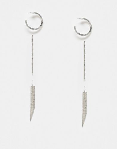 Lot de 3 paires de boucles d'oreilles variées ornées de cristaux - Asos Design - Modalova