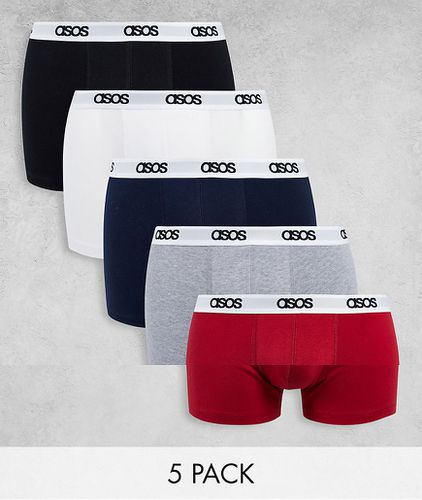 Lot de 5 boxers à taille griffée - Asos Design - Modalova