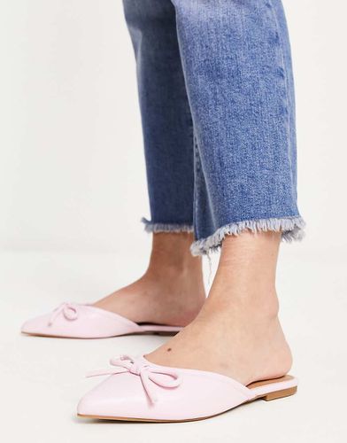 London - Mules style ballerines à bout pointu et détail naud - Asos Design - Modalova