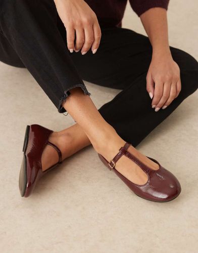 Latham - Babies style ballerines vernies - Bordeaux - Asos Design - Modalova