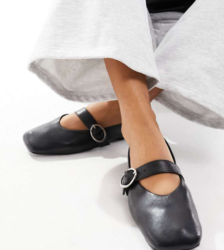 Luxe - Ballerines larges style babies en cuir de qualité supérieure - Asos Design - Modalova