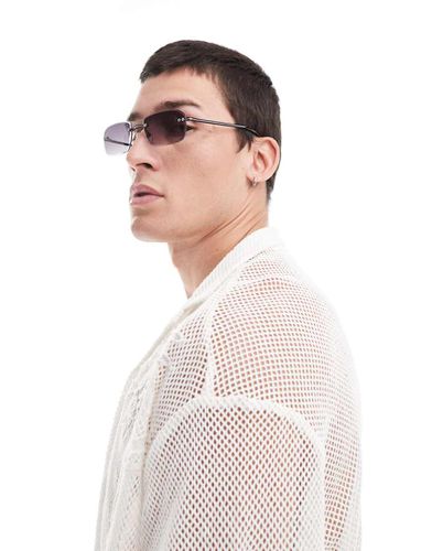 Lunettes de soleil fines sans monture à verres effet dégradé - Asos Design - Modalova