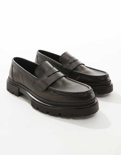 Mocassins à semelle chunky en cuir - Asos Design - Modalova