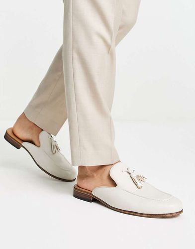 Mocassins style mules en similicuir - Taupe - Asos Design - Modalova