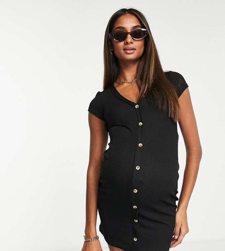 ASOS DESIGN Maternity - Robe chemise courte côtelée à mancherons - Asos Maternity - Modalova