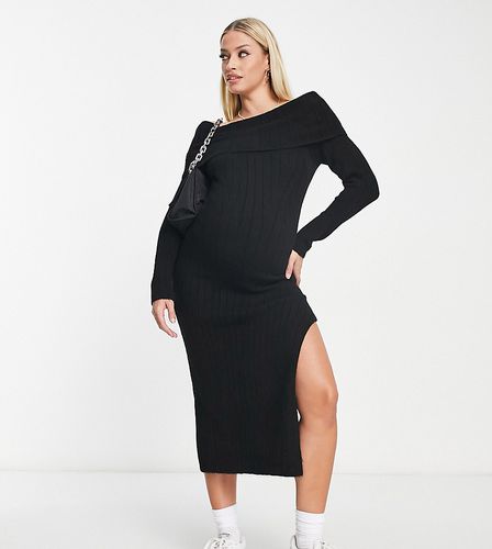 ASOS DESIGN Maternity - Robe longue en maille à épaules dénudées - Asos Maternity - Modalova