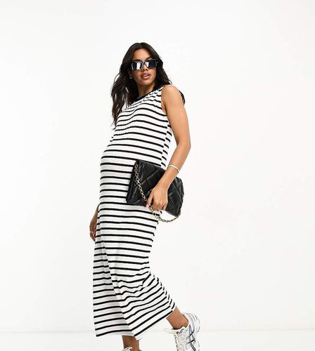 ASOS DESIGN Maternity - Robe longue sans manches à rayures - Asos Maternity - Modalova