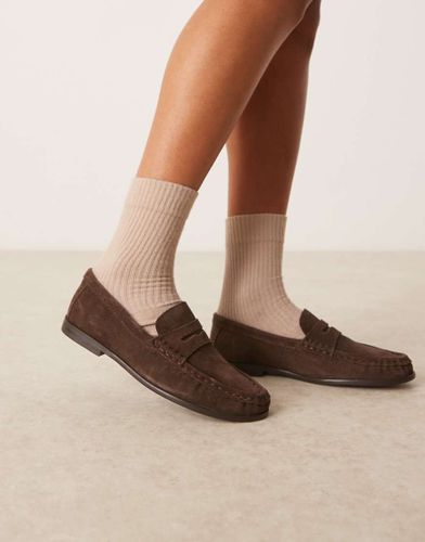 Mayfair - Mocassins froncs en daim de qualit suprieure - Asos Design - Modalova