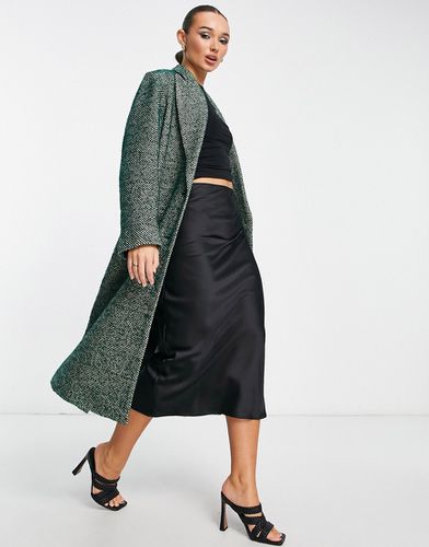 Manteau dad habillé en sergé de laine mélangée - Asos Design - Modalova