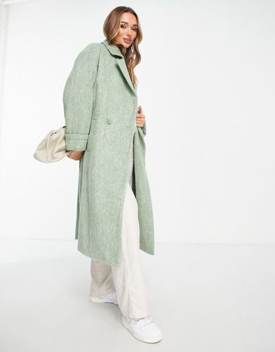 Manteau habillé brossé en laine mélangée - pastel - Asos Design - Modalova