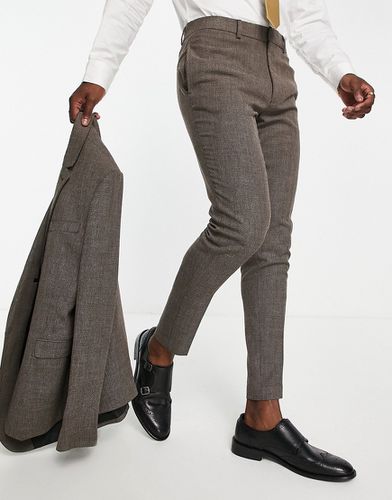 Mariage - Pantalon de costume ultra ajusté micro texturé - Asos Design - Modalova