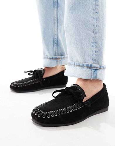 Merit - Chaussures bateau en cuir - Asos Design - Modalova