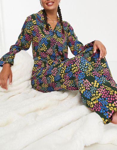 Mix & Match - Chemise de pyjama en modal à imprimé petites fleurs - Asos Design - Modalova