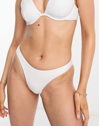 Mix and Match - Bas de bikini brésilien échancré avec fronces à l'arrière - Asos Design - Modalova