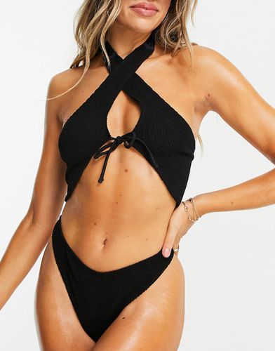 Mix and match - Haut de bikini effet froissé à encolure croisée - Asos Design - Modalova