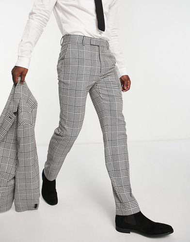 Mix and Match - Pantalon de costume skinny à motif pied-de-poule - et blanc - Asos Design - Modalova