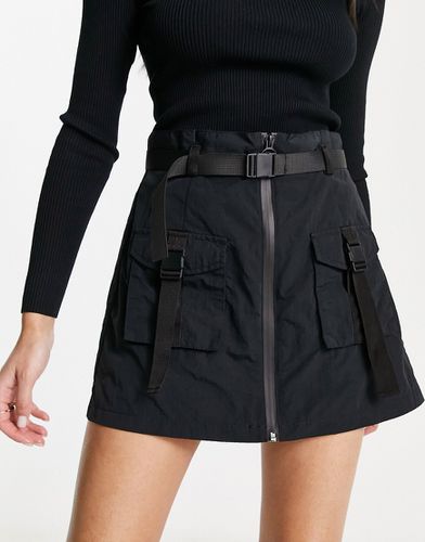 Mini-jupe à détails métalliques - Noir - Asos Design - Modalova