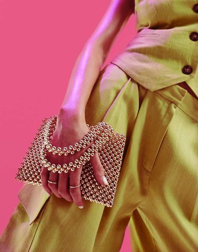 Mini pochette avec perles rondes - Asos Design - Modalova